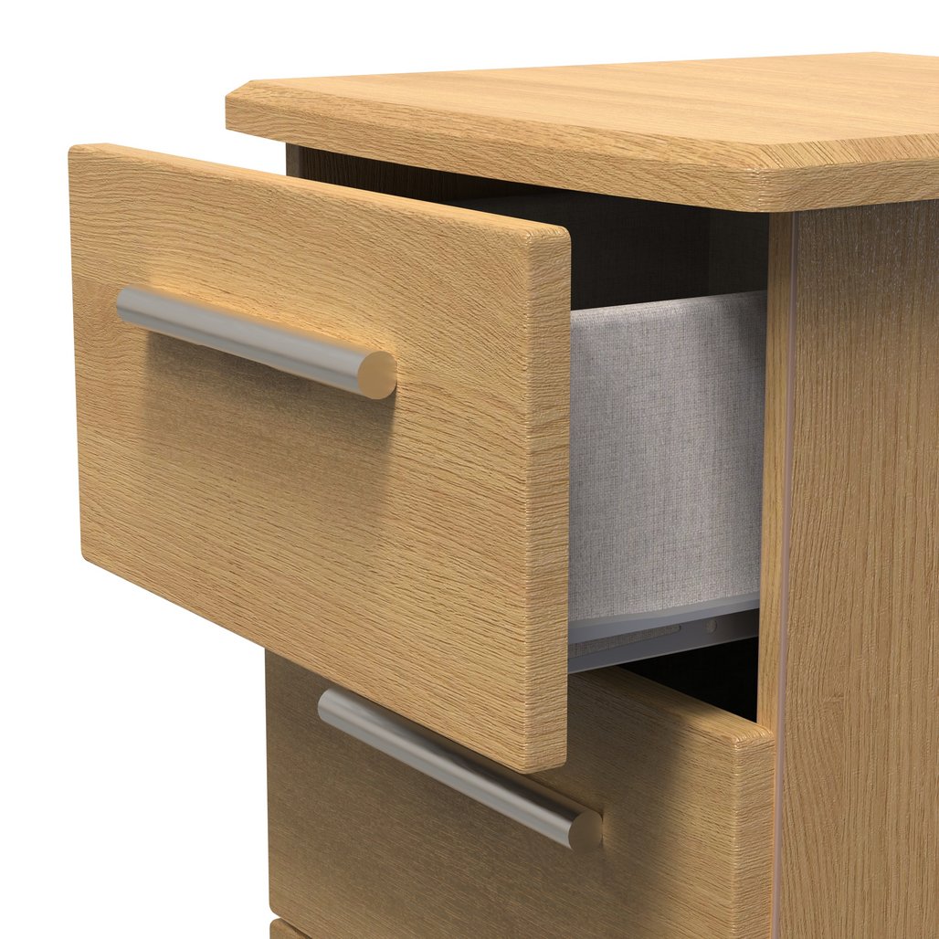 Knightsbridge 3 Drawer Bedside Table