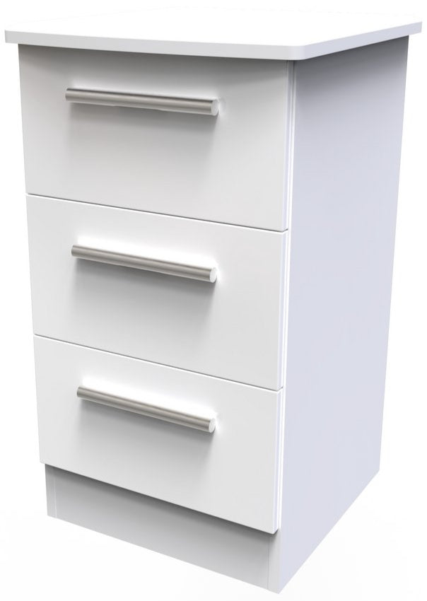 Knightsbridge 3 Drawer Bedside Table