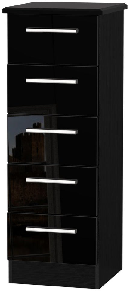 Knightsbridge 5 Drawer Bedside Table