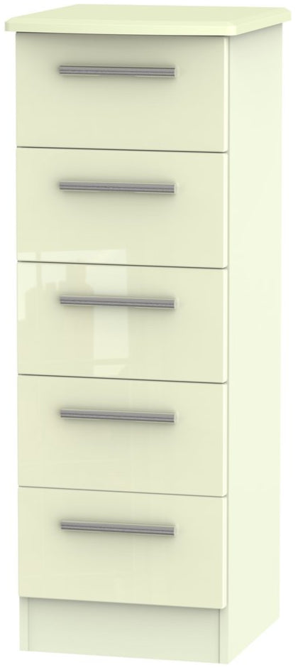 Knightsbridge 5 Drawer Bedside Table