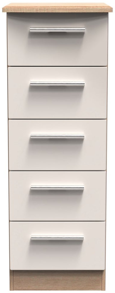 Knightsbridge 5 Drawer Bedside Table