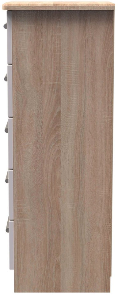 Knightsbridge 5 Drawer Bedside Table