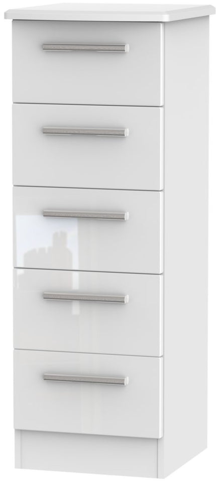Knightsbridge 5 Drawer Bedside Table