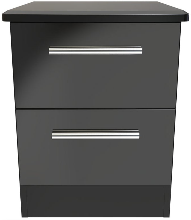 Knightsbridge 2 Drawer Bedside Table