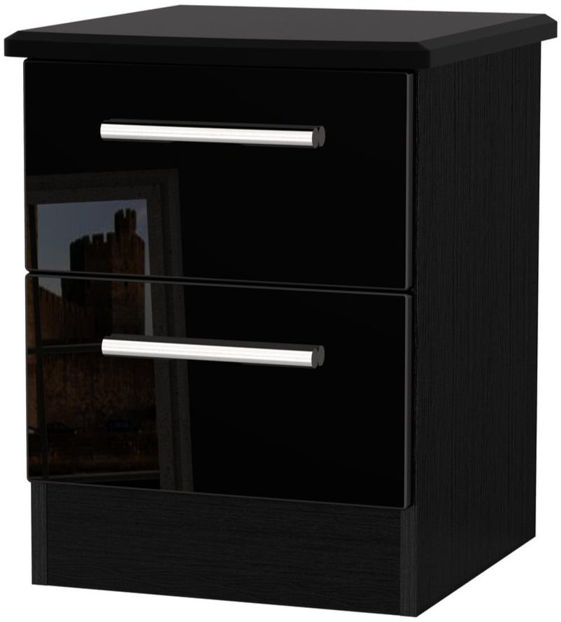 Knightsbridge 2 Drawer Bedside Table