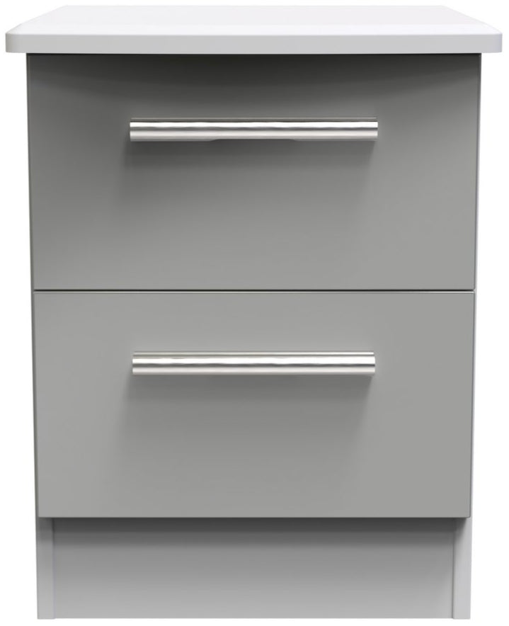 Knightsbridge 2 Drawer Bedside Table