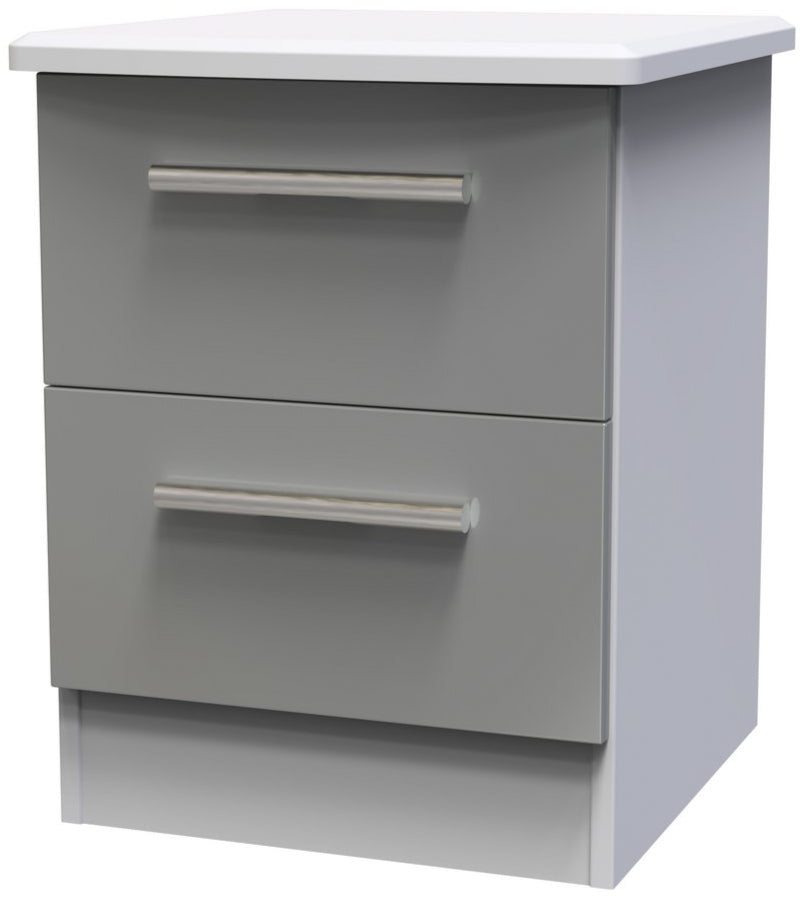Knightsbridge 2 Drawer Bedside Table