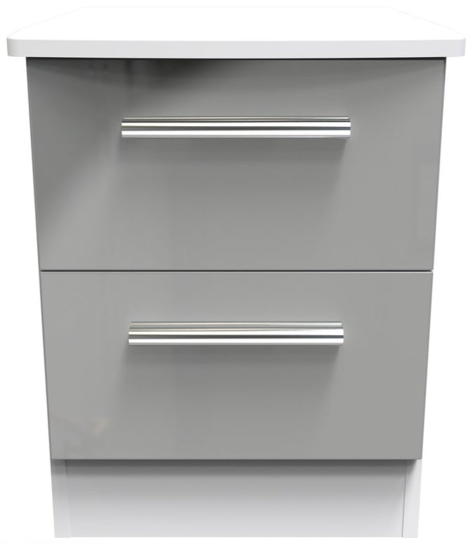 Knightsbridge 2 Drawer Bedside Table