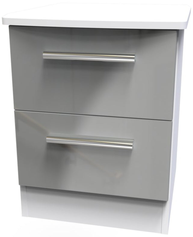 Knightsbridge 2 Drawer Bedside Table