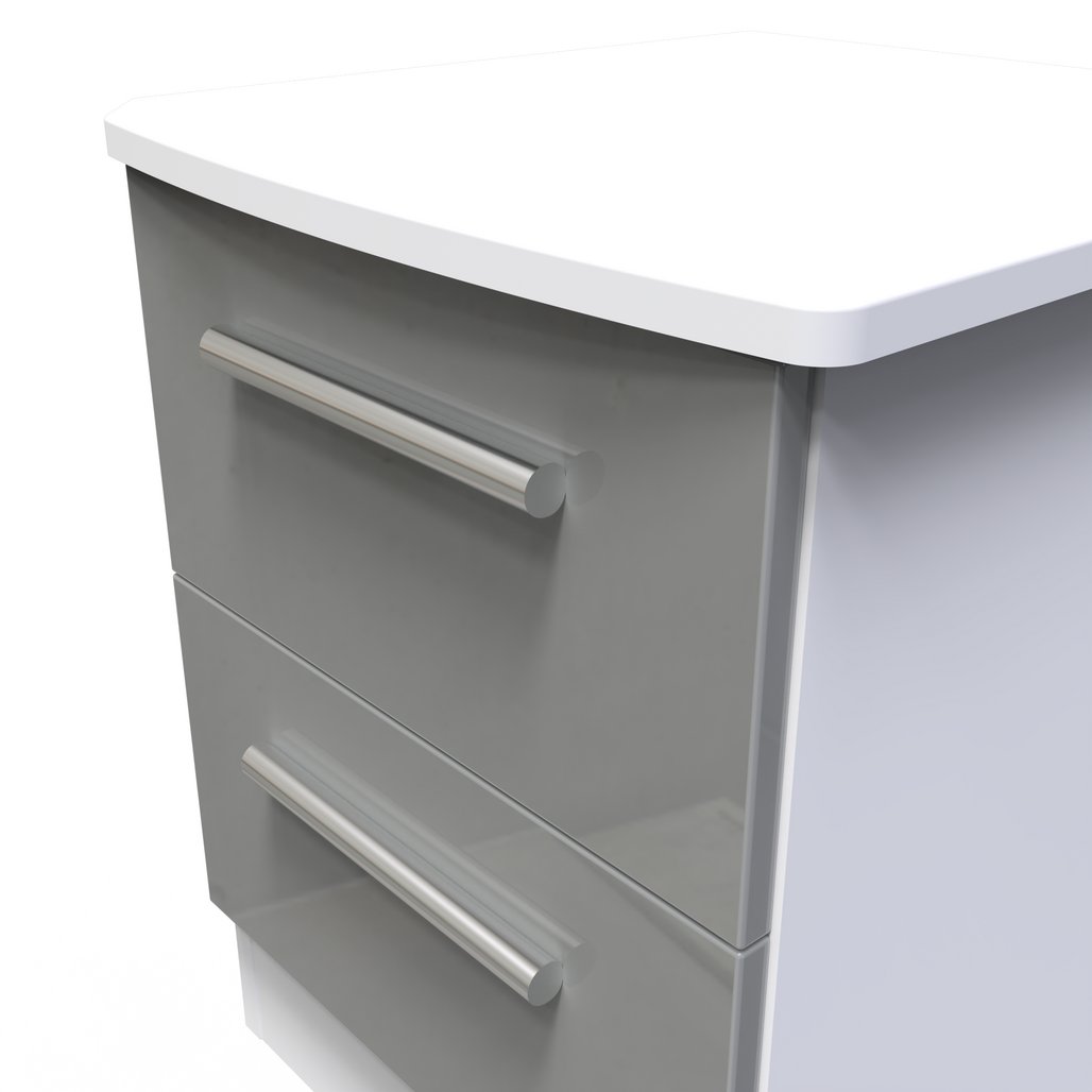 Knightsbridge 2 Drawer Bedside Table