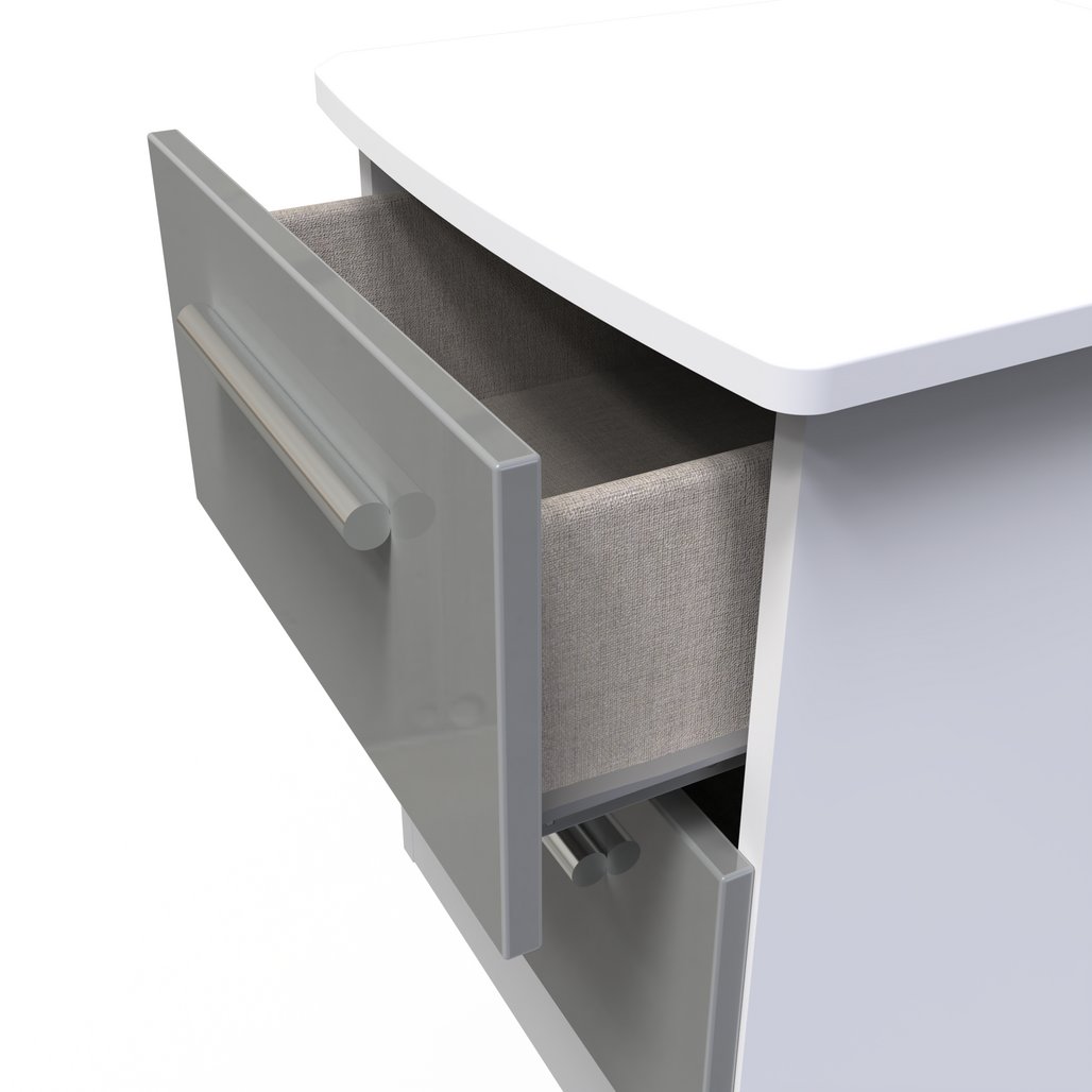 Knightsbridge 2 Drawer Bedside Table