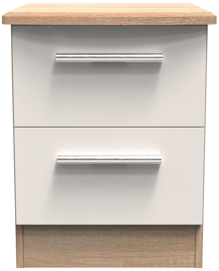 Knightsbridge 2 Drawer Bedside Table