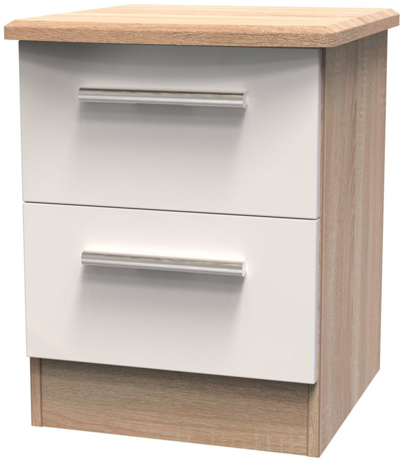 Knightsbridge 2 Drawer Bedside Table
