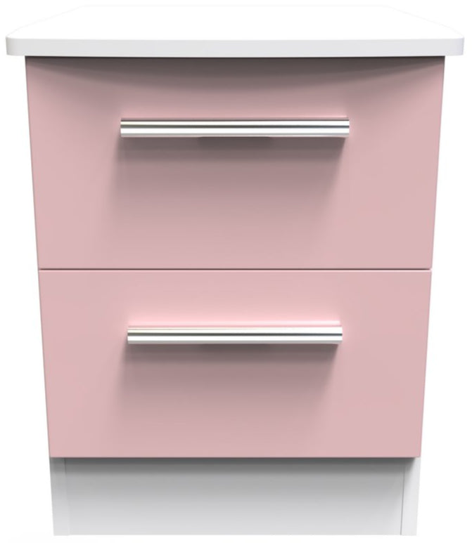 Knightsbridge 2 Drawer Bedside Table