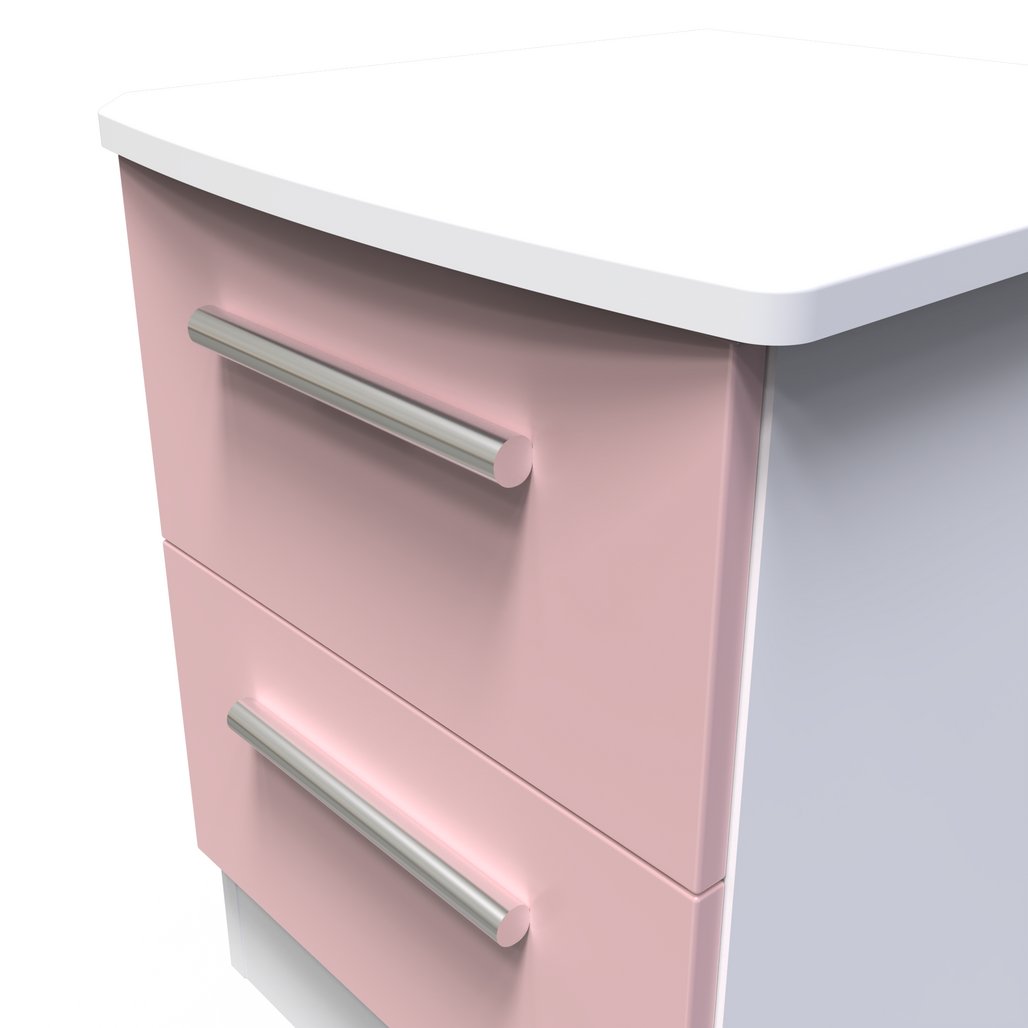 Knightsbridge 2 Drawer Bedside Table