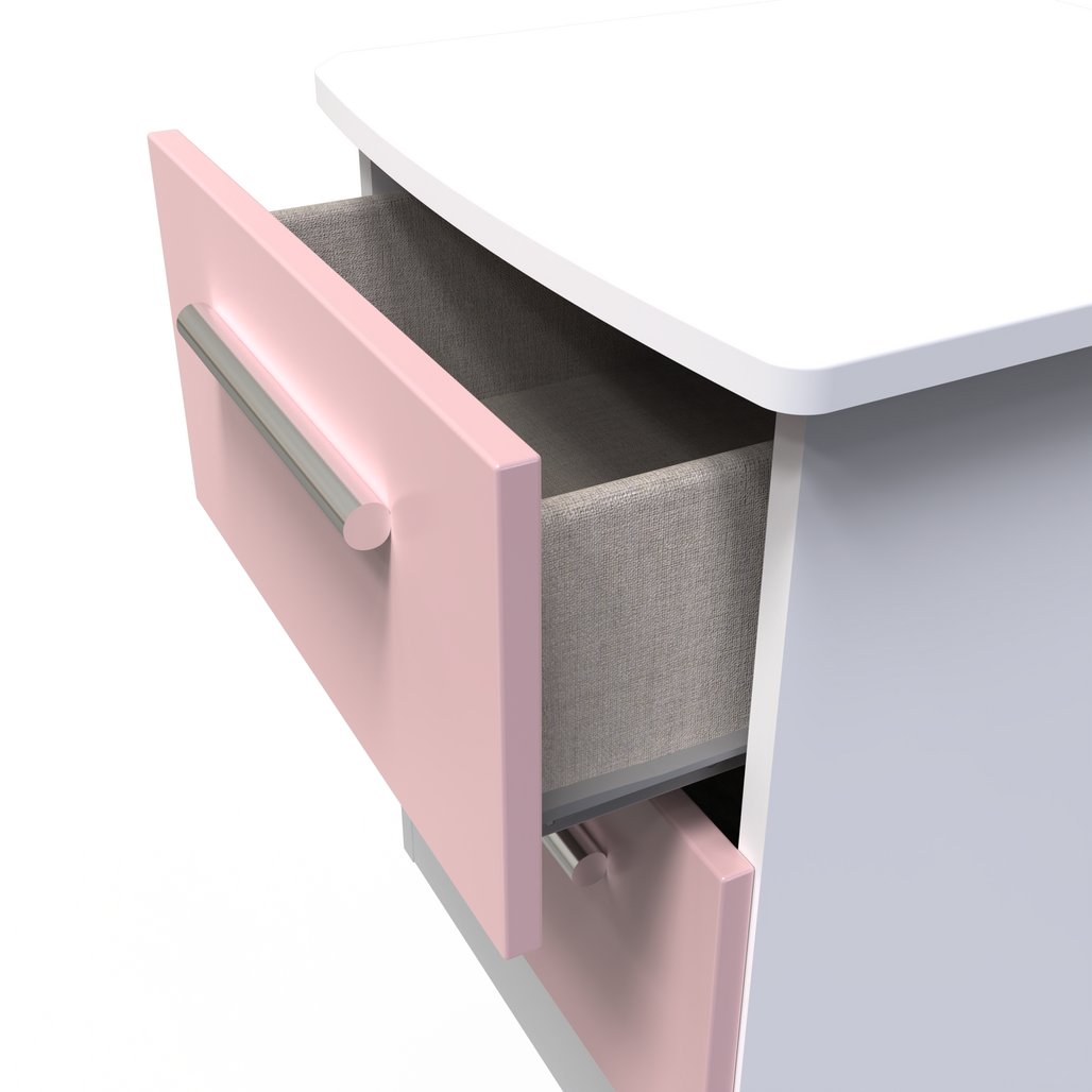 Knightsbridge 2 Drawer Bedside Table