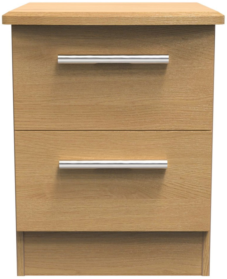 Knightsbridge 2 Drawer Bedside Table