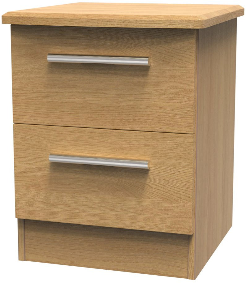 Knightsbridge 2 Drawer Bedside Table