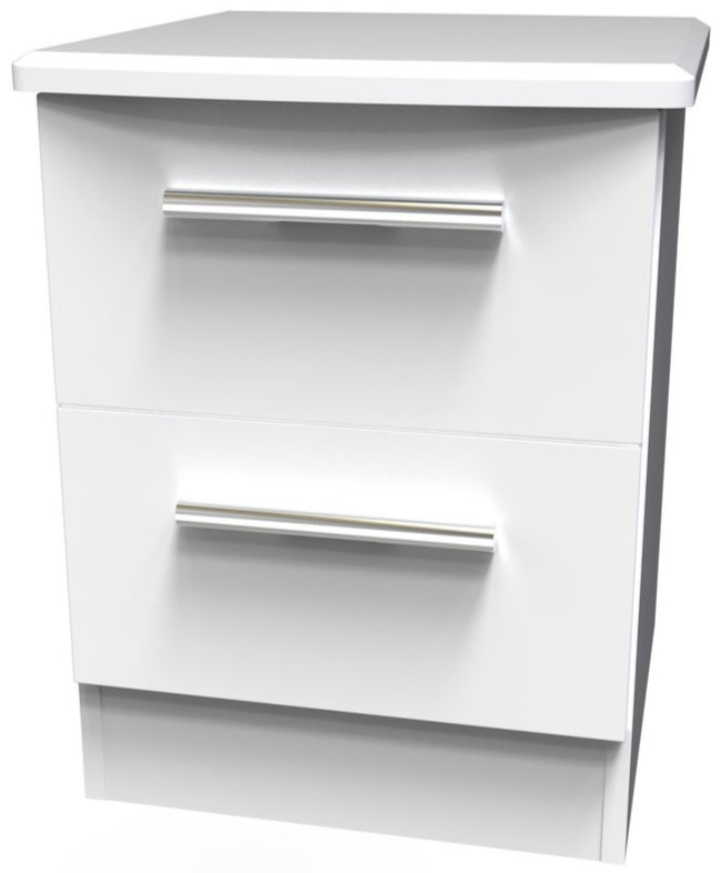 Knightsbridge 2 Drawer Bedside Table