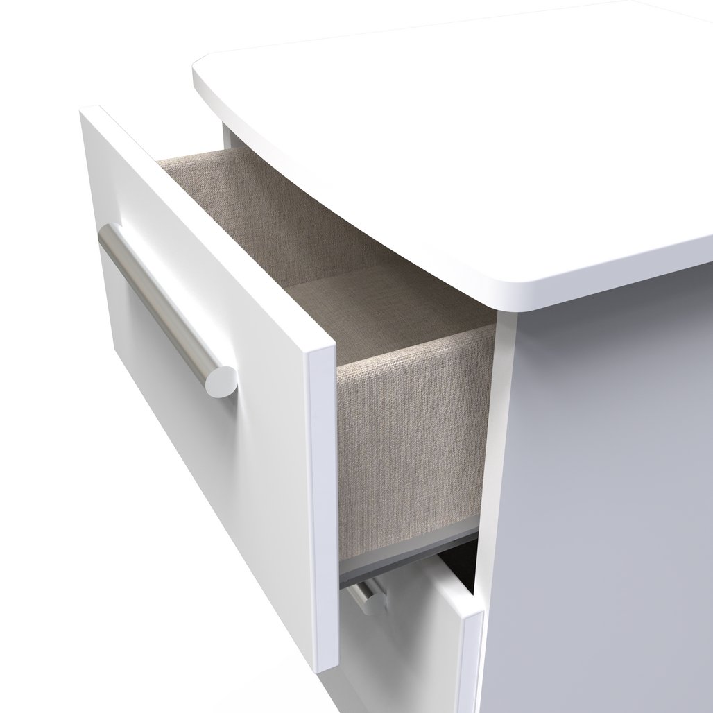 Knightsbridge 2 Drawer Bedside Table