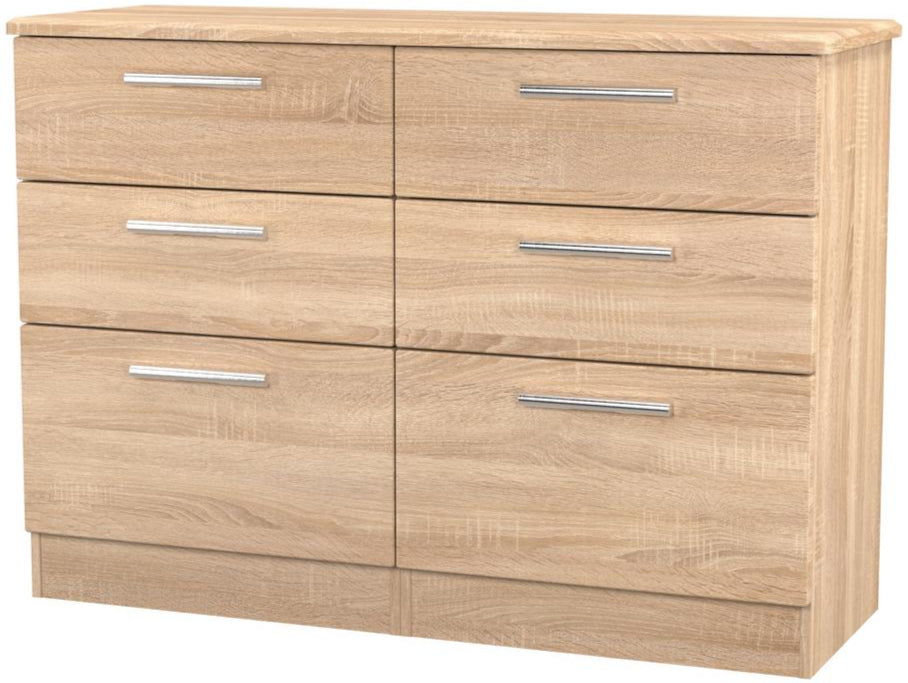 Knightsbridge 6 Drawer Midi Chest