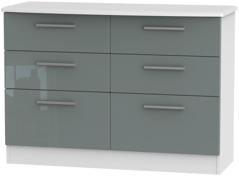Knightsbridge 6 Drawer Midi Chest