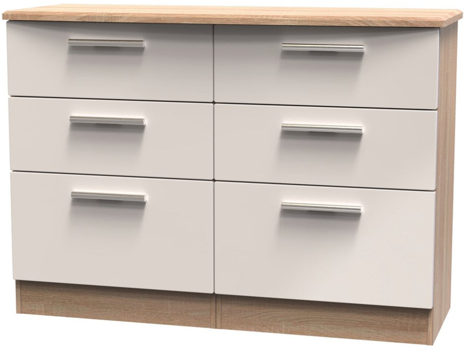 Knightsbridge 6 Drawer Midi Chest