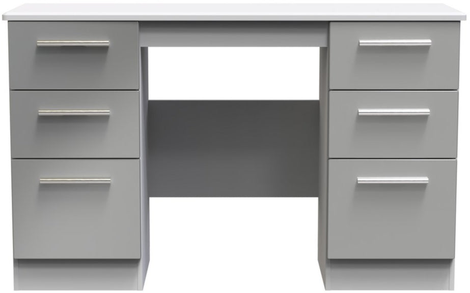 Knightsbridge 6 Drawer Double Pedestal Desk