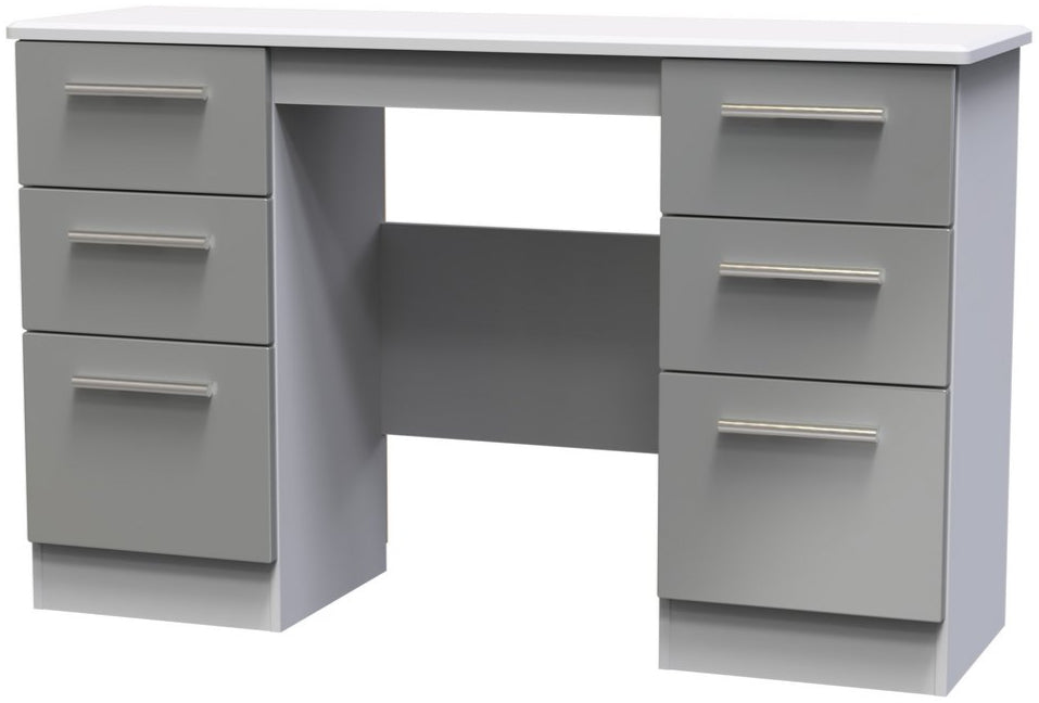 Knightsbridge 6 Drawer Double Pedestal Desk