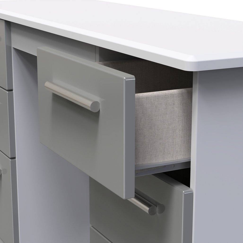 Knightsbridge 6 Drawer Double Pedestal Desk