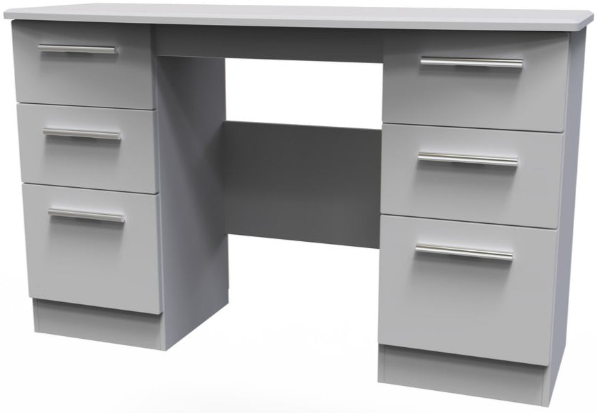 Knightsbridge 6 Drawer Double Pedestal Desk