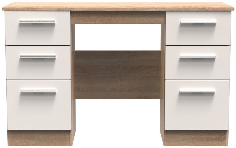 Knightsbridge 6 Drawer Double Pedestal Desk
