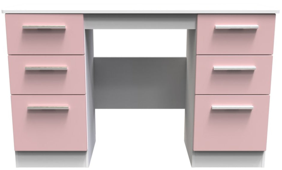 Knightsbridge 6 Drawer Double Pedestal Desk