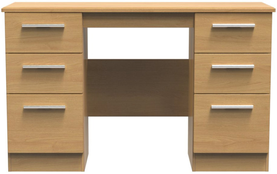 Knightsbridge 6 Drawer Double Pedestal Desk