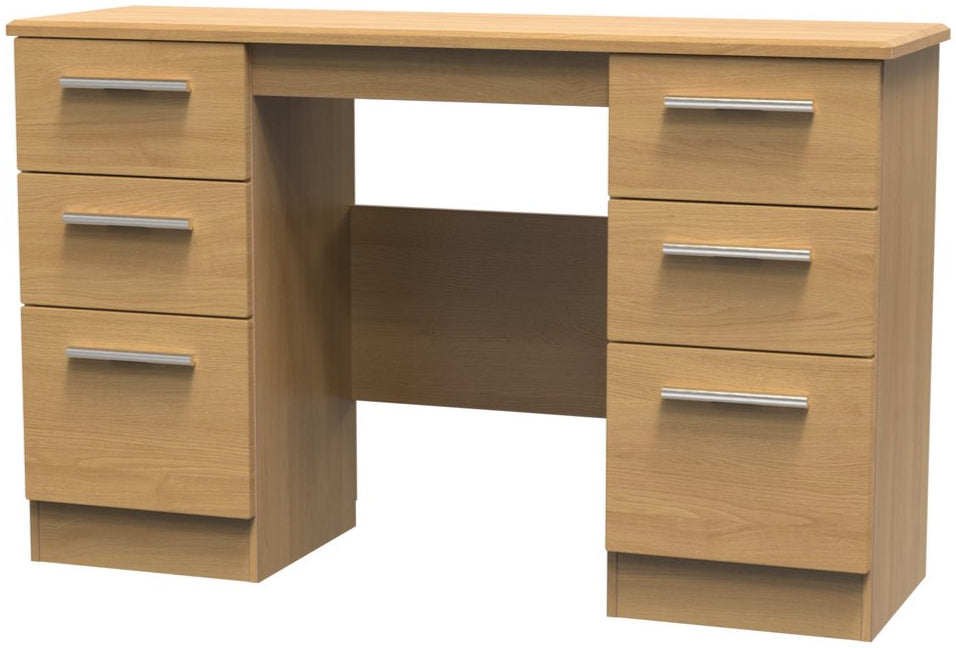 Knightsbridge 6 Drawer Double Pedestal Desk