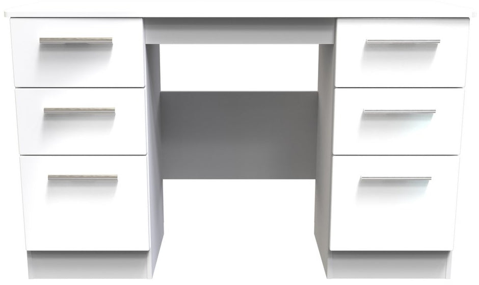 Knightsbridge 6 Drawer Double Pedestal Desk