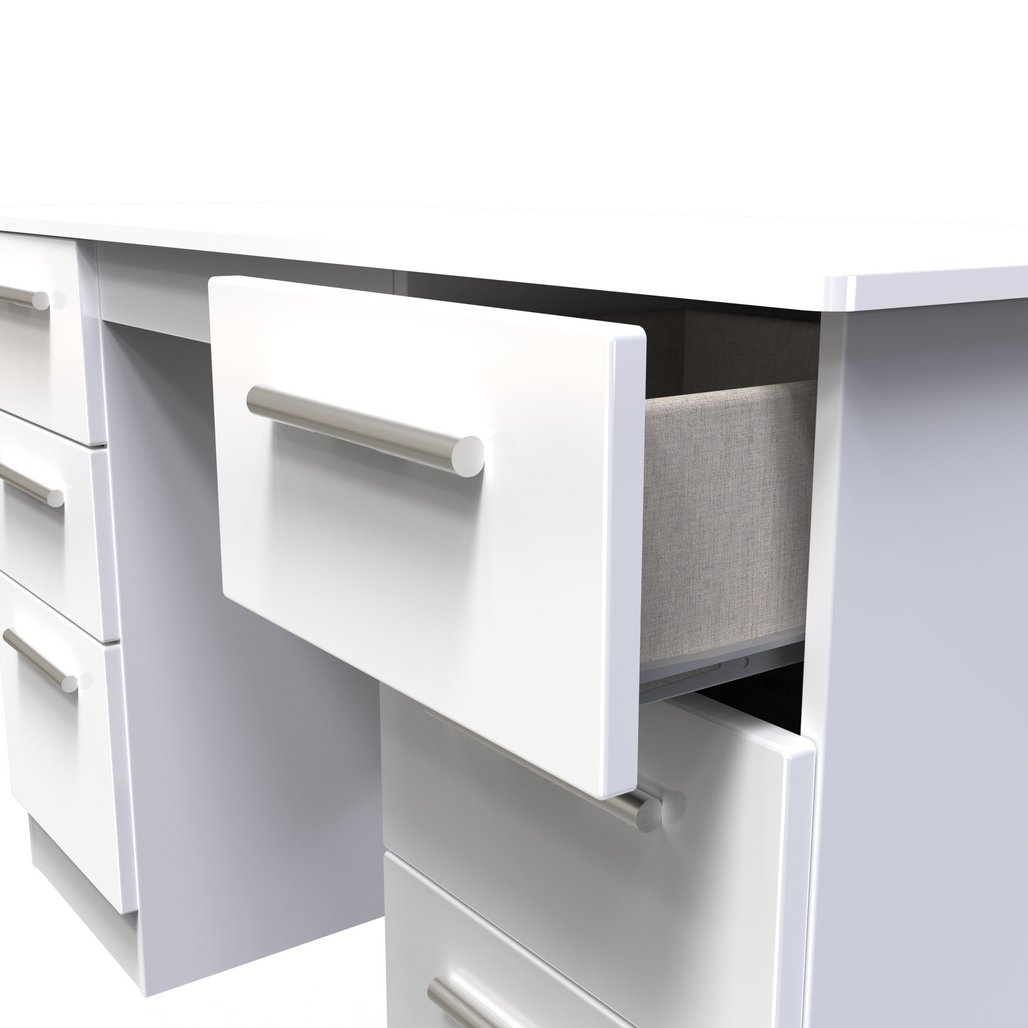 Knightsbridge 6 Drawer Double Pedestal Desk