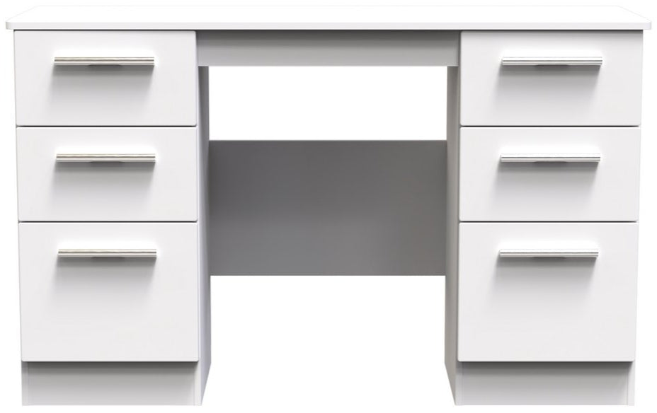 Knightsbridge 6 Drawer Double Pedestal Desk
