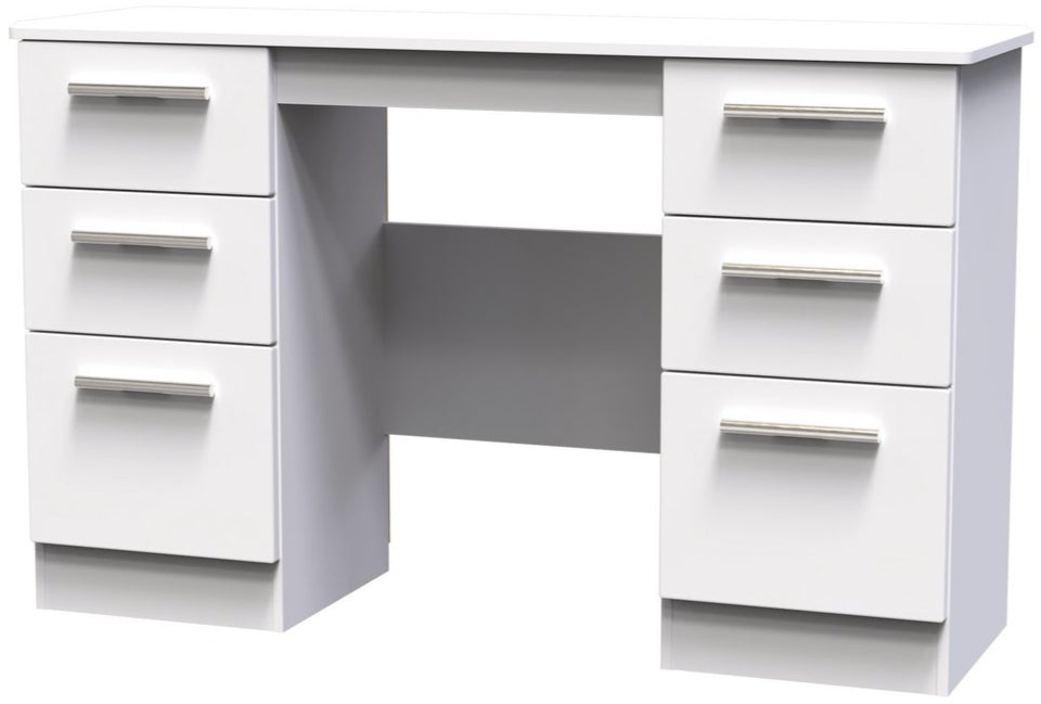 Knightsbridge 6 Drawer Double Pedestal Desk