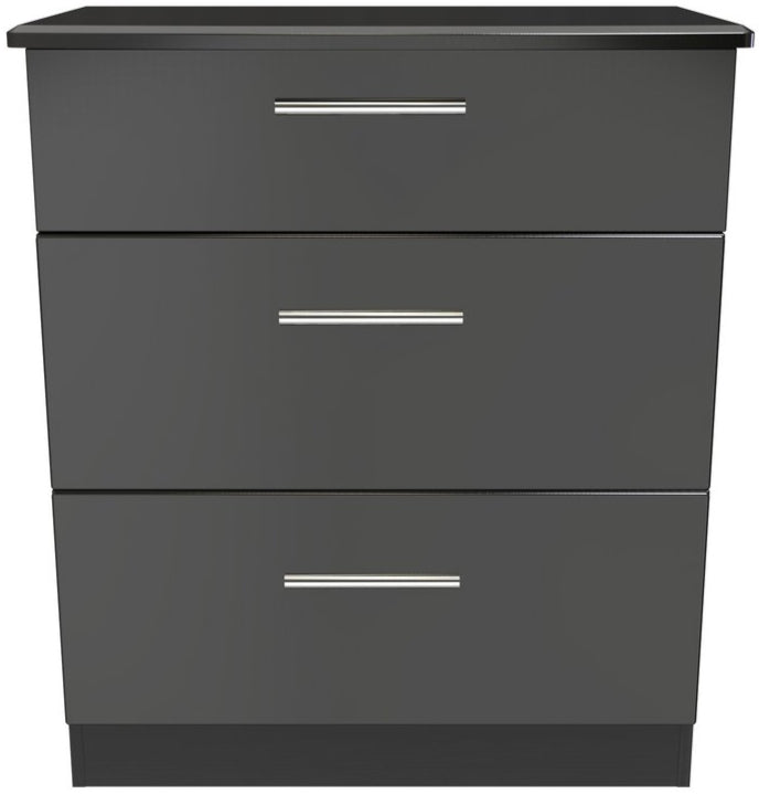 Knightsbridge Deep 3 Drawer Chest