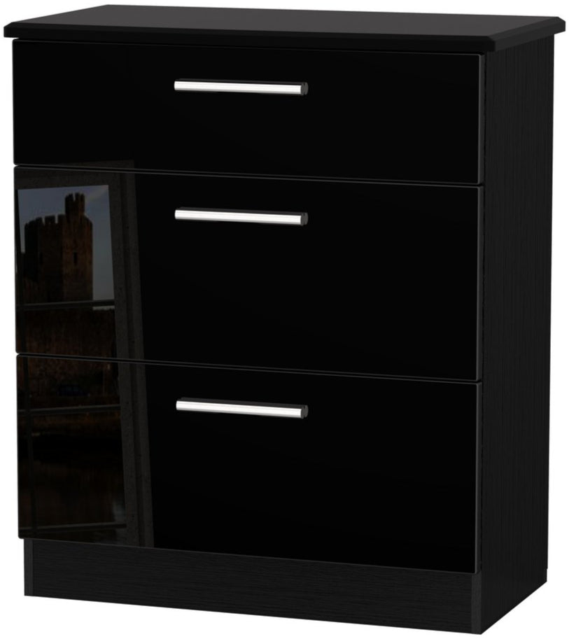 Knightsbridge Deep 3 Drawer Chest