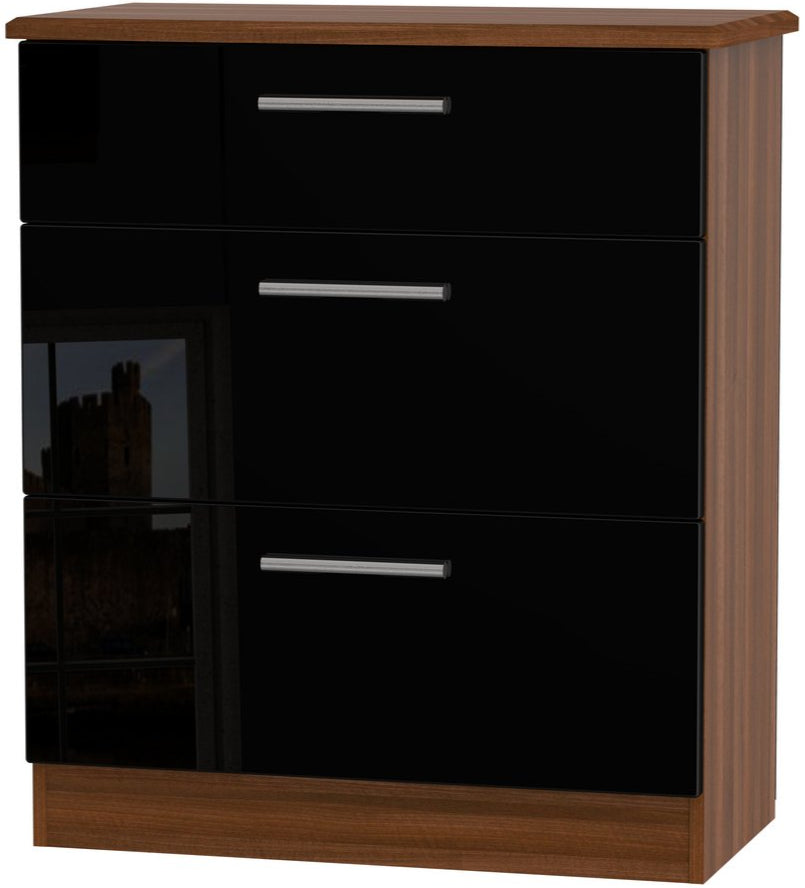 Knightsbridge Deep 3 Drawer Chest