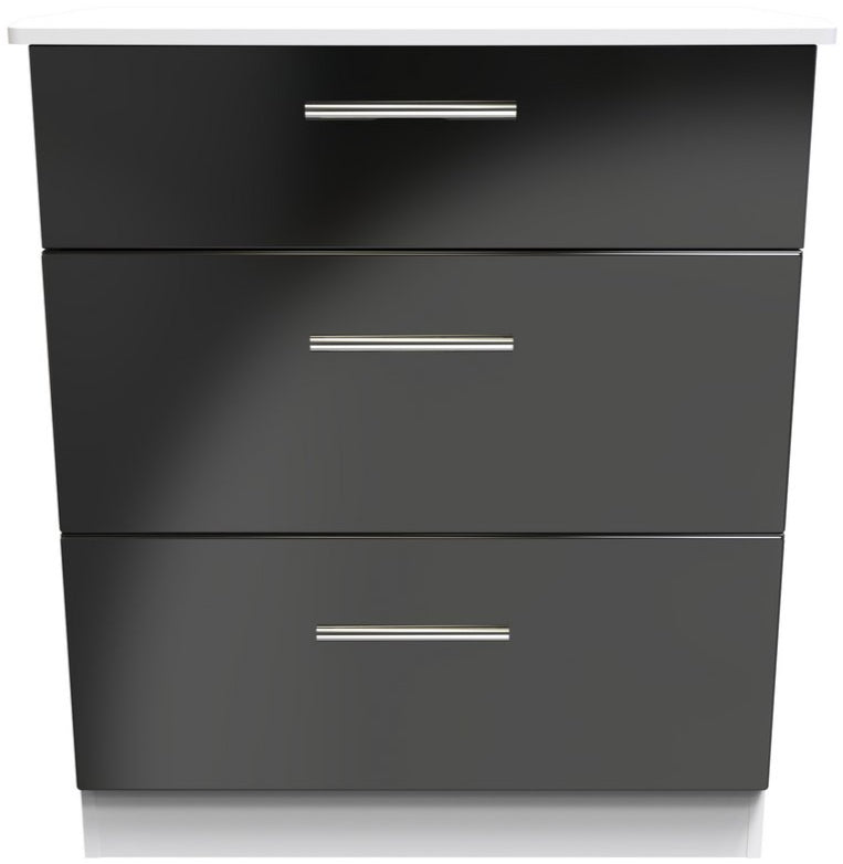 Knightsbridge Deep 3 Drawer Chest
