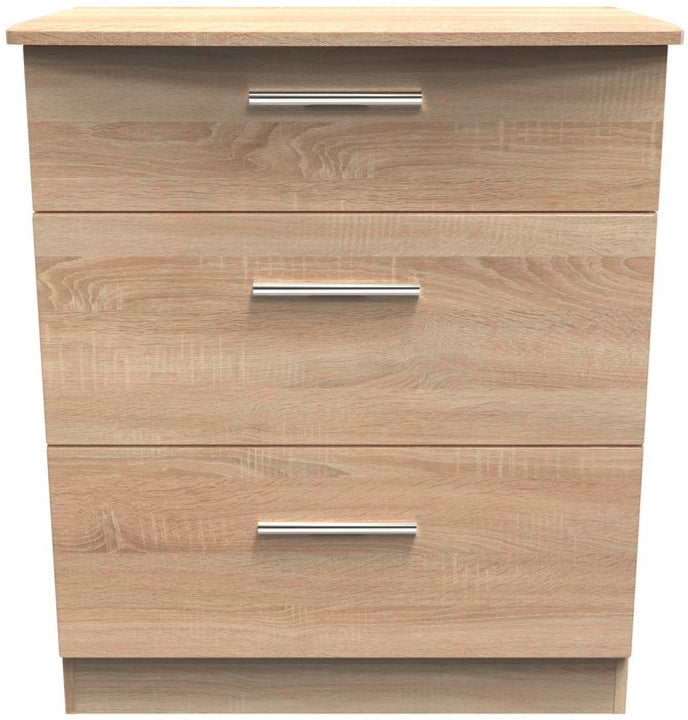 Knightsbridge Deep 3 Drawer Chest