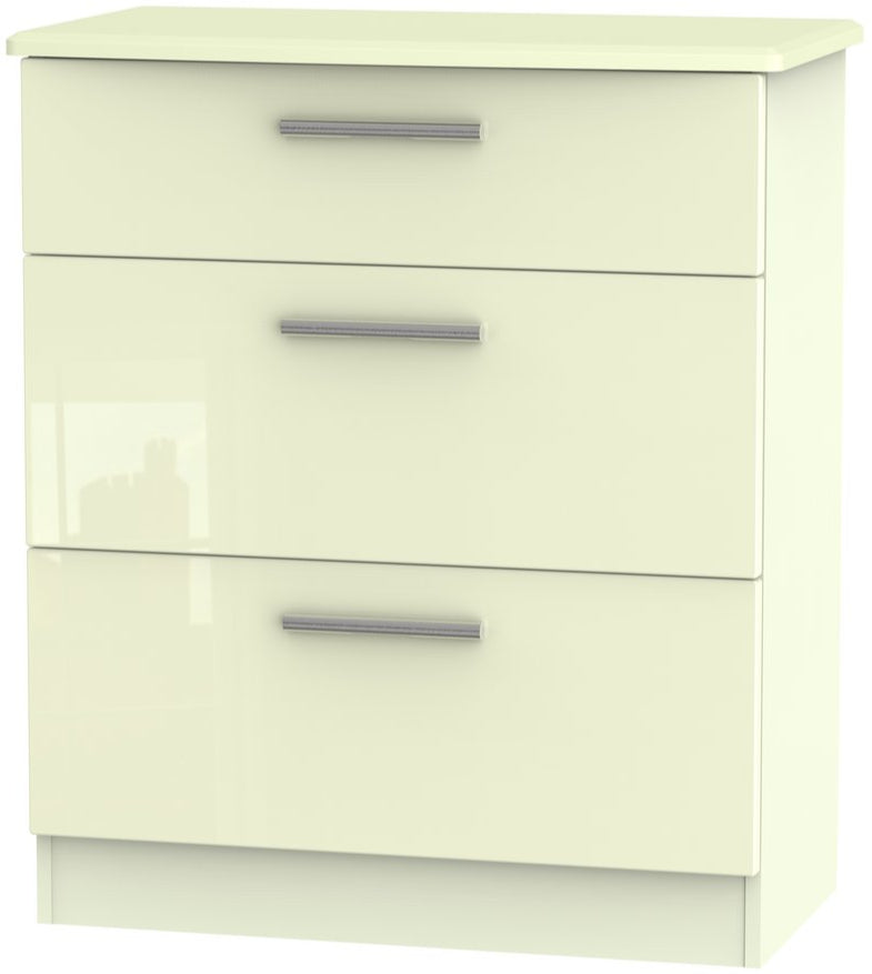 Knightsbridge Deep 3 Drawer Chest