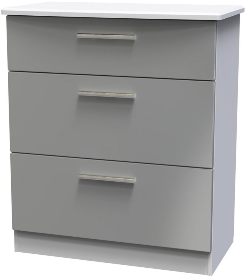 Knightsbridge Deep 3 Drawer Chest