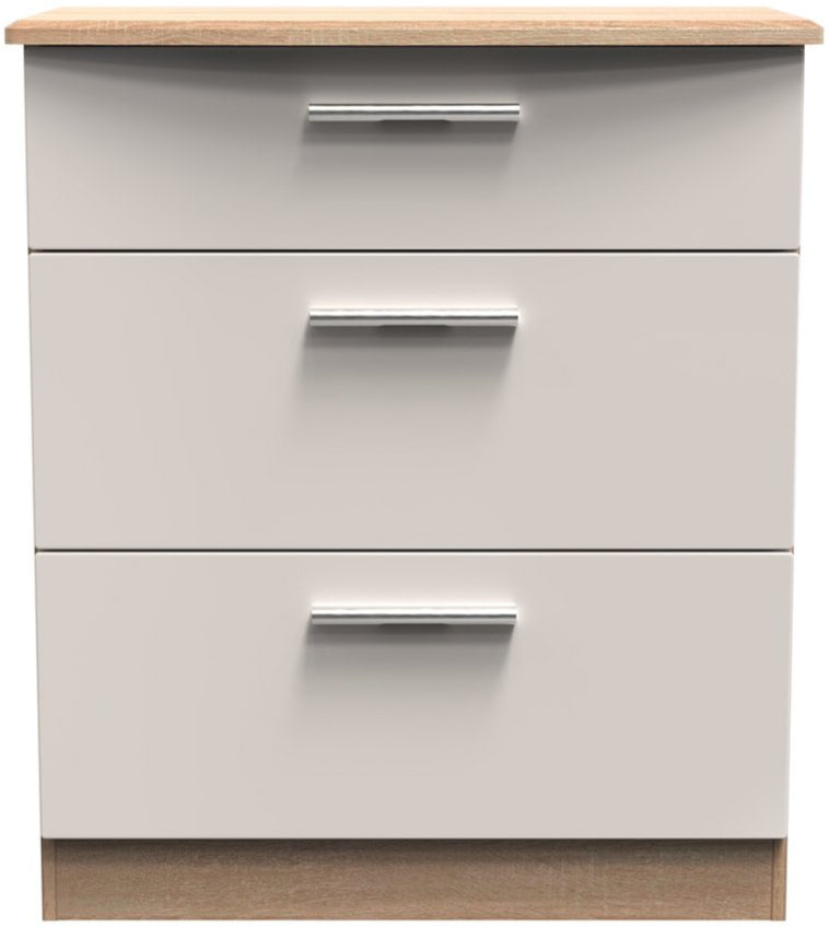 Knightsbridge Deep 3 Drawer Chest
