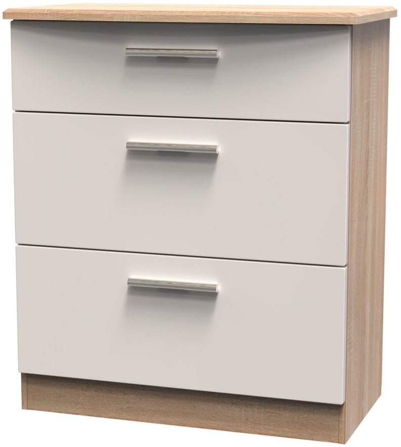 Knightsbridge Deep 3 Drawer Chest