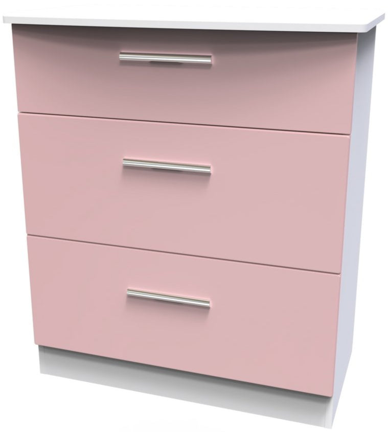 Knightsbridge Deep 3 Drawer Chest