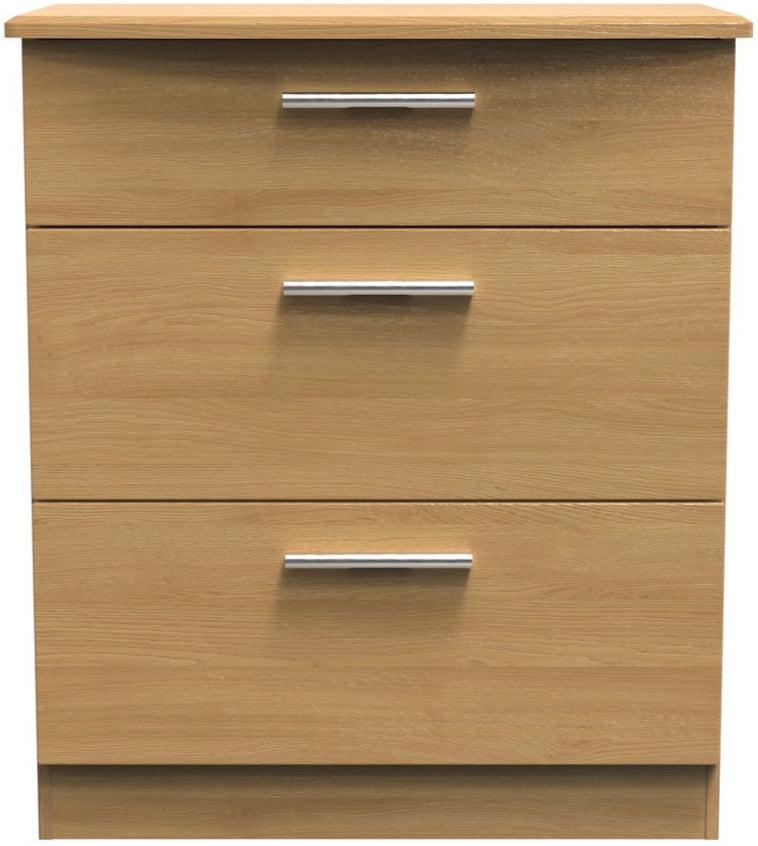 Knightsbridge Deep 3 Drawer Chest